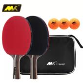 单双拍套装 高档正品 乓乒球六星学者拍乒乓球直拍横拍学初生2支装