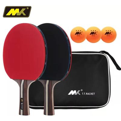 高档正品乓乒球六星学者拍乒乓球直拍横拍学初生2支装单双拍套装