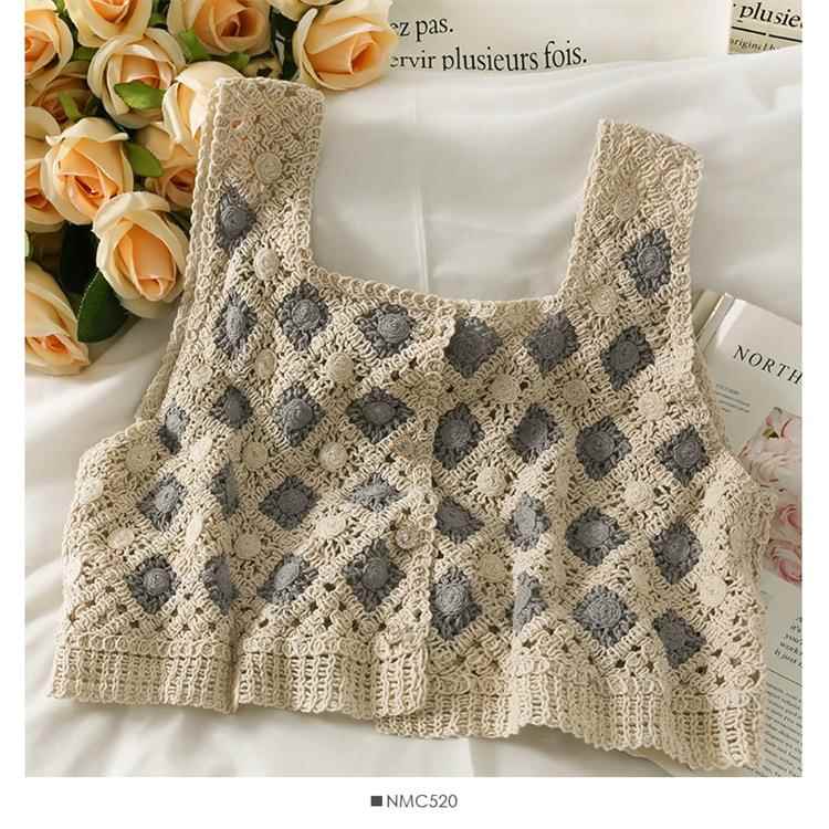 pcs summer travel seaside crochet vest sweet girls spring