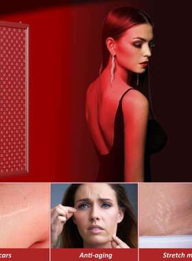 300W定时理疗灯3060红外红光桑拿房全身全蓝光日光浴晒肤美黑灯