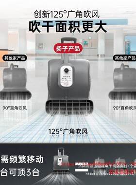 扬子吹地机地面吹干机商用大功率地毯干燥厕所地板除湿吹风机