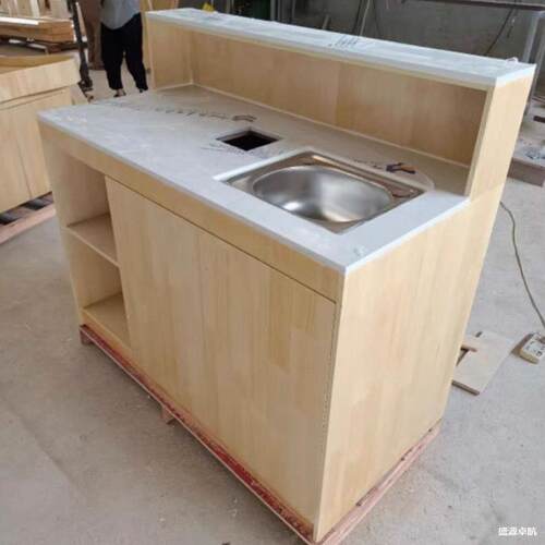 水果店切果台切洗台吧台柜体台操作台收银咨询客服台水果切鲜配台