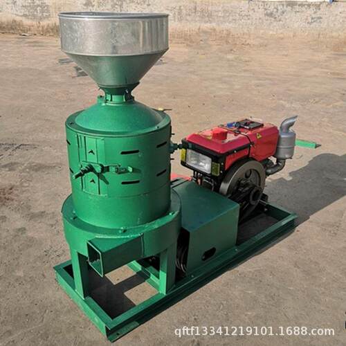 大米玉米剥壳机水稻小麦去皮碾米机15马力柴油动力谷子碾米机