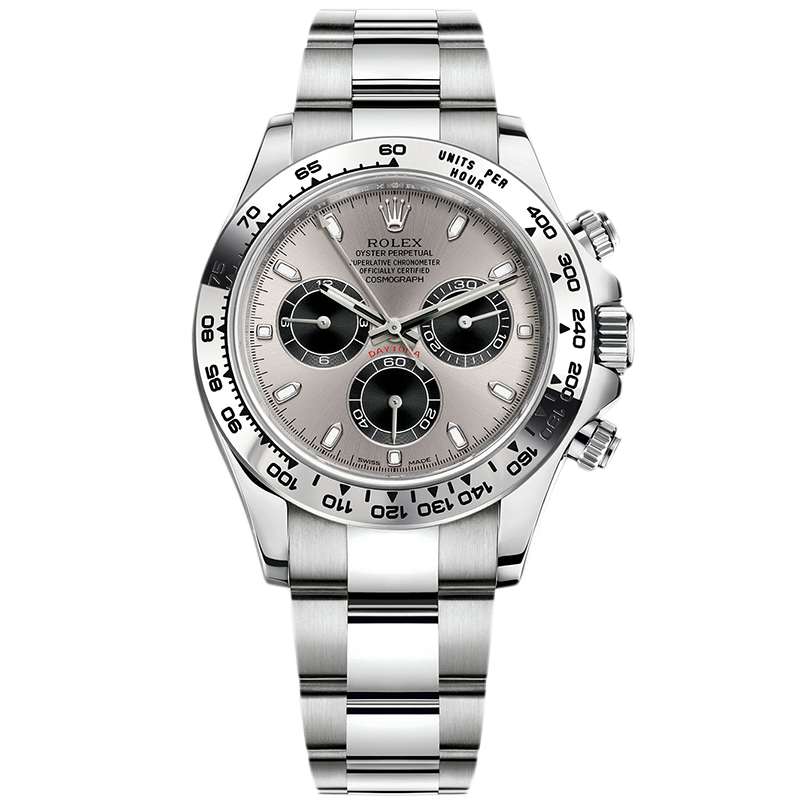 盒证[9.8新]劳力士宇宙计型迪通拿18K白金自动机械手表男116509