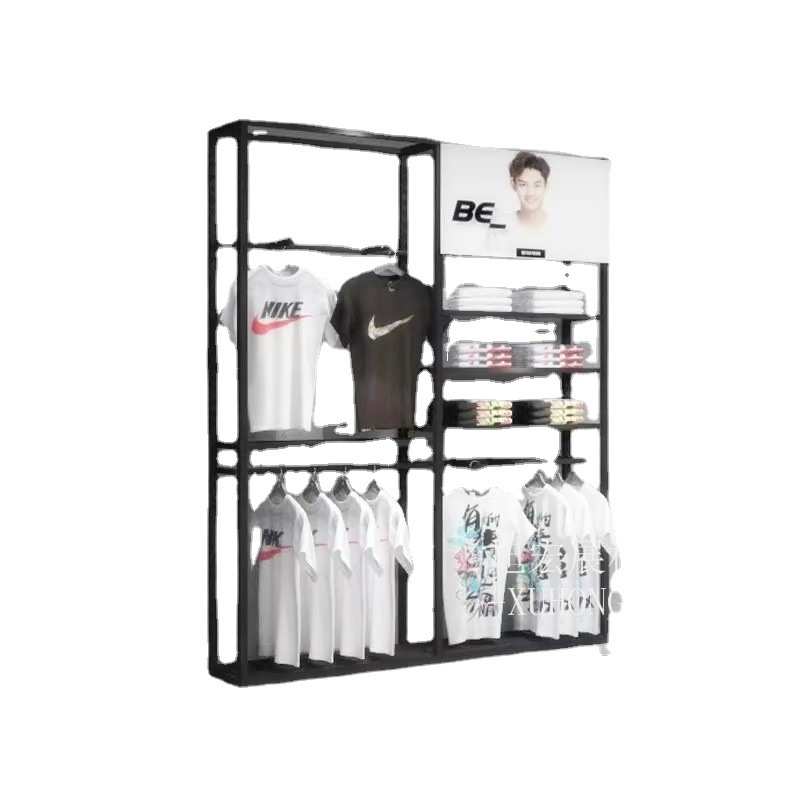 定运动展示架制  体育用品服装陈列架男女店铺用的货架亚克力展架