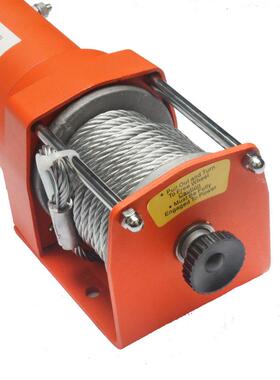 3000磅R型 欧洲新款小型越野绞盘 狂野橙色 钢丝尼龙12V绞车