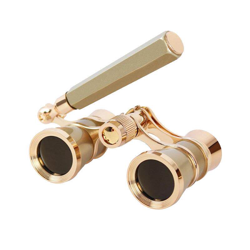 女双筒望HR-3×25远镜金小属材质看歌剧演唱镜会专用高清士望远户