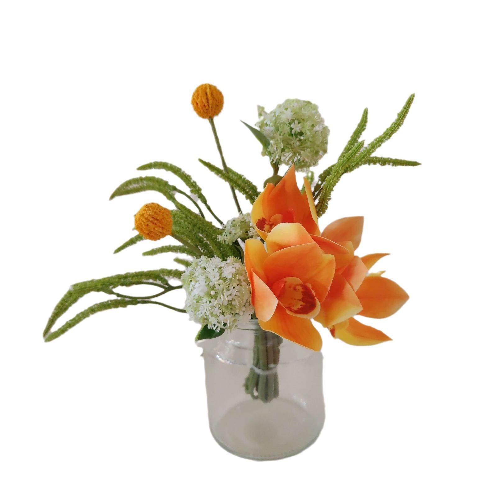 M302 洽谈桌花束仿真花橙黄休息室餐桌台商务摆件售楼处样板间摆,鲜花速递/花卉仿真/绿植园艺,仿真绿植,淘宝优惠券,粉丝福利购,淘宝优惠卷