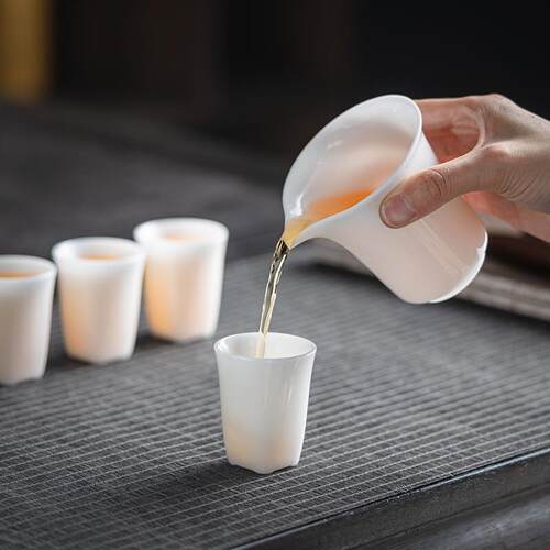 新款直销高档冰种玉瓷功夫茶具套装白瓷三才盖碗品茗杯泡茶器个人