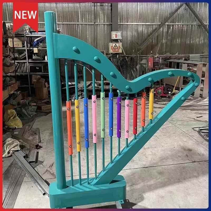 景区不锈钢敲琴大型打击乐器室内幼儿园儿童游乐材幼儿园墙面传声