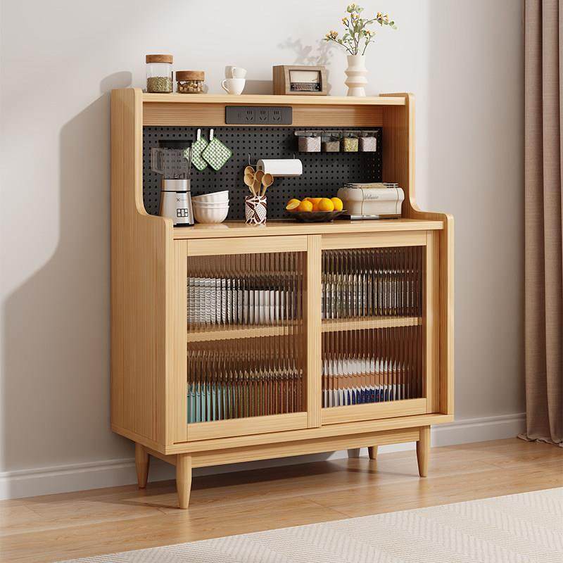 实木餐边柜餐厅边柜定制洞洞板日式小户型收纳柜储物柜靠墙茶水柜,住宅家具,餐边柜,淘宝优惠券,粉丝福利购,淘宝优惠卷