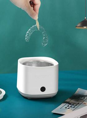 1套 颜色：白色 材质：ABS+不锈钢 AC110V 美规 30W超声清洁机 隐