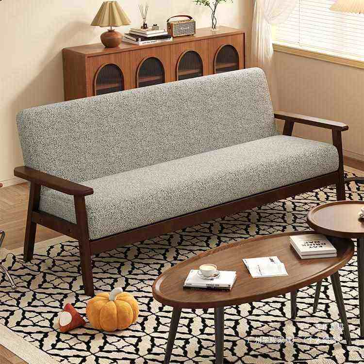 小户型客厅简易双人沙发经济型房间窄版两人位以休息区公寓小尺寸