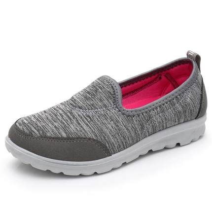 正品春秋款平底妈鞋老京年布鞋防滑透气休闲北 妈女鞋中老健步运