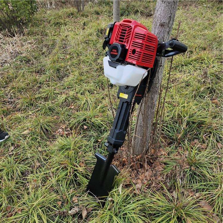 单人操作铲头便携式挖树机 二冲程汽油镐移树机 植树挖树机