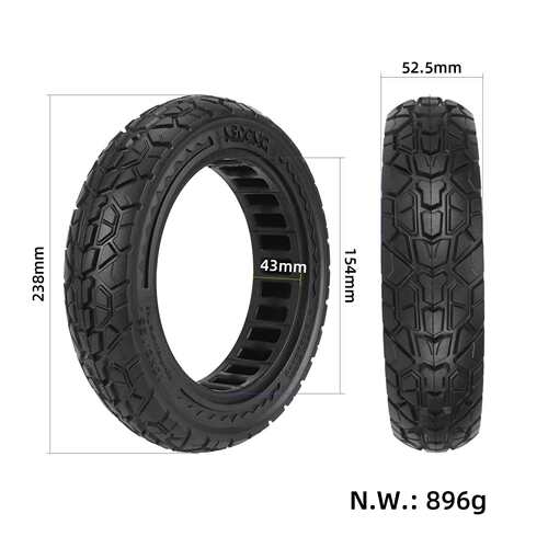 黑色NEDONG10*2.125越野实心胎9号 F20/F25/F30/F40防爆胎