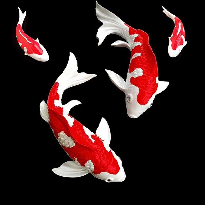 大鱼立体鱼墙挂饰贴中式软装设计创意家居墙壁树脂壁饰鱼富贵锦鲤,家居饰品,壁饰,淘宝优惠券,粉丝福利购,淘宝优惠卷