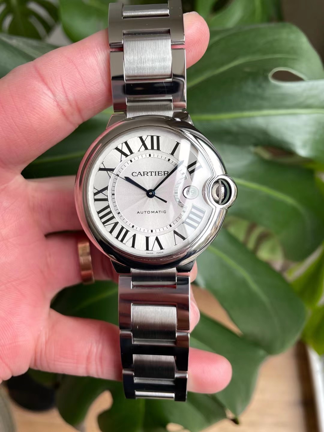 先鉴后发 98新卡地亚蓝气球系列W69012Z4自动机械腕表