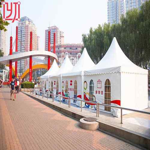 铝合金欧式尖顶帐篷组合展览展销户外活动遮阳四角pagoda宝塔篷房