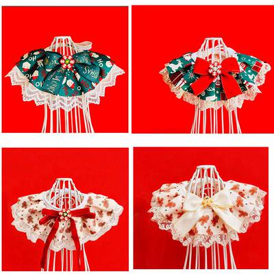 Dog Christmas Collar Cat Scarf Cute Photo Jewelry Teddy Bitt