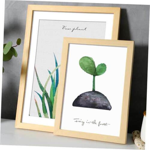 Nordic simple wooden photo frame square picture frames 相框