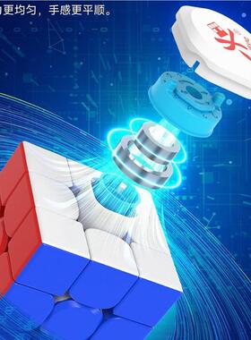 阶FAMfqcI7孤鸿ProM三磁浮弹本玩簧双版魔方儿童益智具