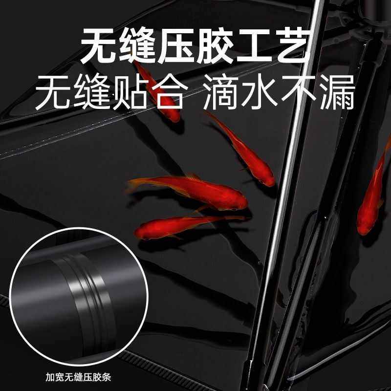 厂家直销双层万向折叠台钓伞黑胶钓鱼伞防雨防晒太阳伞