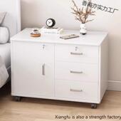 可移动床头柜带锁家用简易床边侧边柜卧室新款 创意置物收纳柜