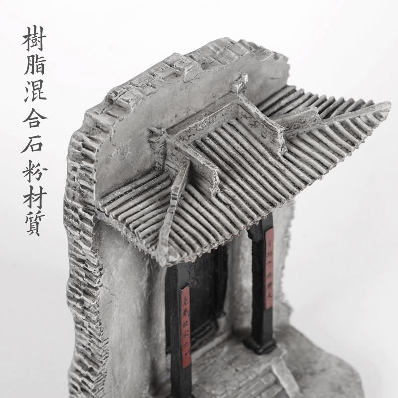 创意山西特色门楼建筑模型中式古典桌面装饰品摆件微观造景报厦门