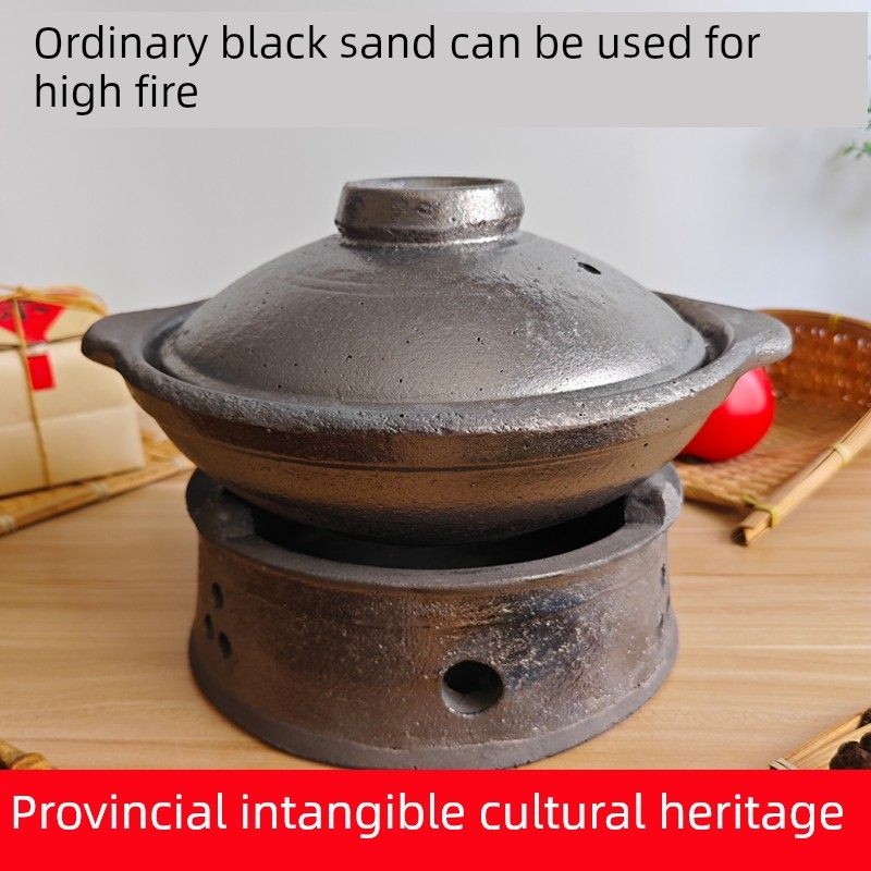 古州泥匠中式覆古陶土泥炉什锦火锅耐高温打边炉围炉煮茶专用炉