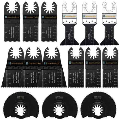 15pcs万用宝刀头多功能修整机锯片5种规格摆动锯片配件