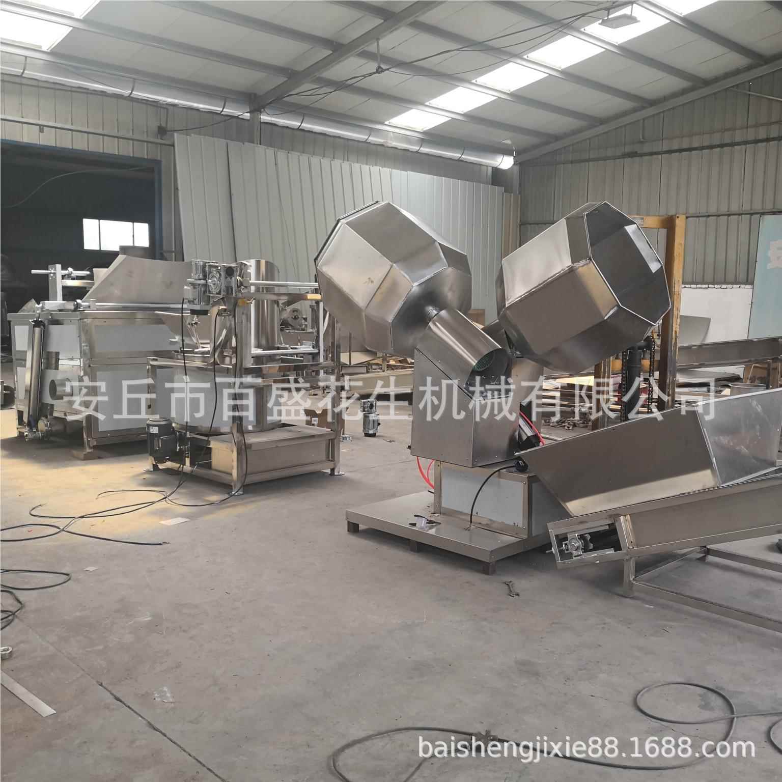 供应麻酒辣花生油炸流水EBO线蚕豆青豆鬼米生油炸机设备生产流花