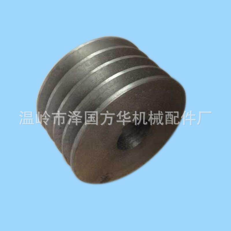 皮带轮标准b型实心平面4槽100mm-3机0泵0315m电机空压水m电动机