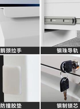 资滑柜文件柜铁柜卡箱A4FC立式档案柜抽屉料挂劳柜子皮0580储物静