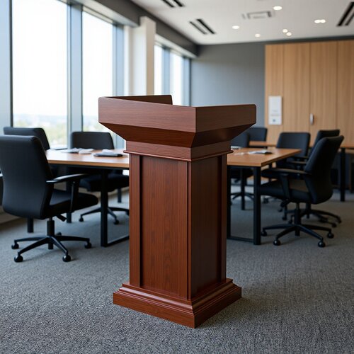 实木油漆演讲台会议室多媒体学校发言台接待台主持桌子会议桌