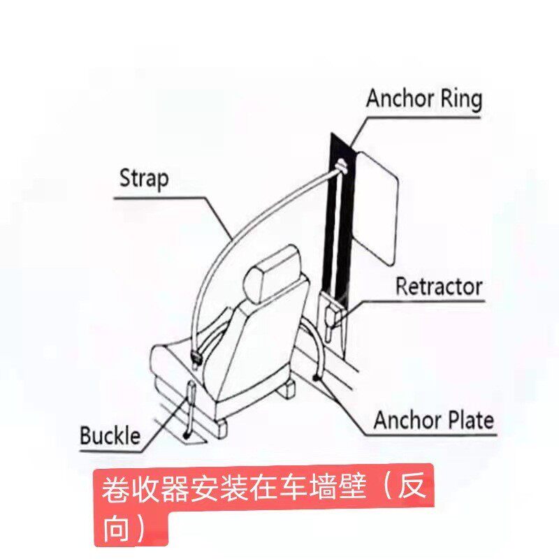 现货三点式安全带通用自动伸缩安全带轿车客车货车司机保险带