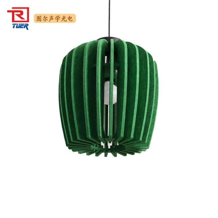 创意特色新款餐厅客厅吊灯毛毡酒店餐厅服装店卧室别墅吸音降噪灯