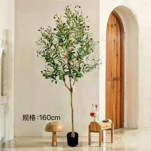 假佳大型植物盆栽钰橄榄树仿真绿树室内植仿真