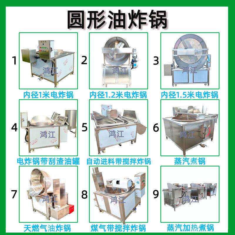 面筋油炸锅  鸡腿油炸锅 肉块油炸机电加热 排骨油炸设备全自动