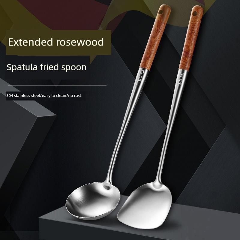 【官方旗舰】加长304不锈钢锅铲炒菜铲子厨房家用炒菜勺子家用产