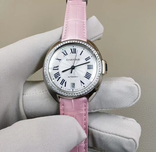 卡地亚女表98新35mm钥匙系列W4CL0006自动机械女表正品二手