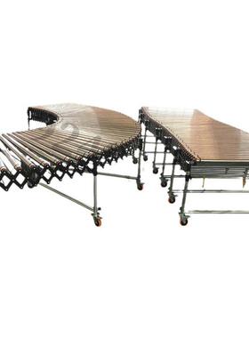 O带动力滚052筒伸缩递滚筒线线拐角转弯动机有力输送机快自动分拣