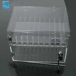 保管纳箱学生员工储存放透明力盒寄存亚克保密手机箱手机