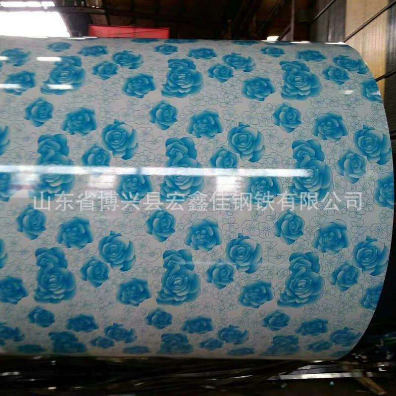 方格花格印花板厂家供应彩钢印花板 花型印花板 耐用青花瓷彩涂板