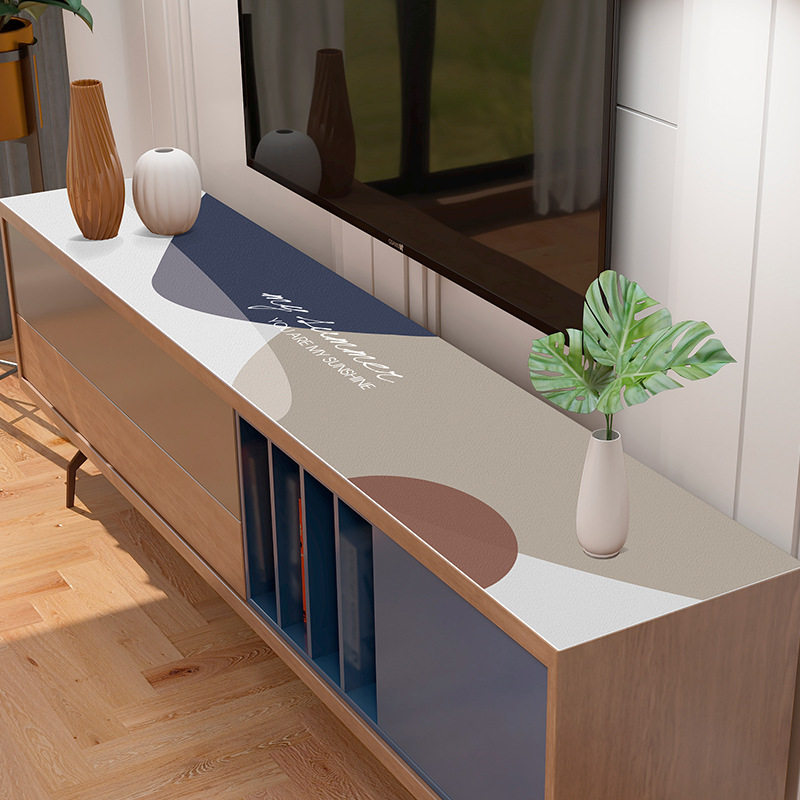 电视柜台面保护垫桌垫长条桌现代简约奶油风轻奢餐边柜鞋柜垫子,居家布艺,桌布,淘宝优惠券,粉丝福利购,淘宝优惠卷
