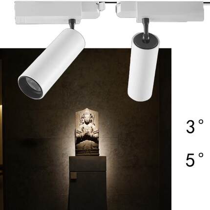 博物馆重点照明轨道灯二线 线三线 线欧规四线 线 3°7°展陈美术