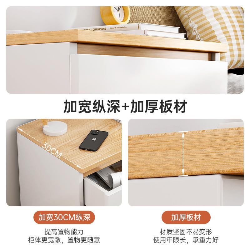 床头柜简易收纳柜小型置物架出租房用小柜子卧室床边收纳储物柜子