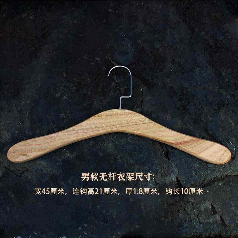 正品天然整料无漆香樟木衣架全樟原木色实木纯滑衣撑防防虫蛀不木