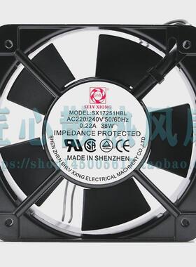 MODEL:SX17251HBLAC220/240V0.22A38W工业机箱机柜散热风扇