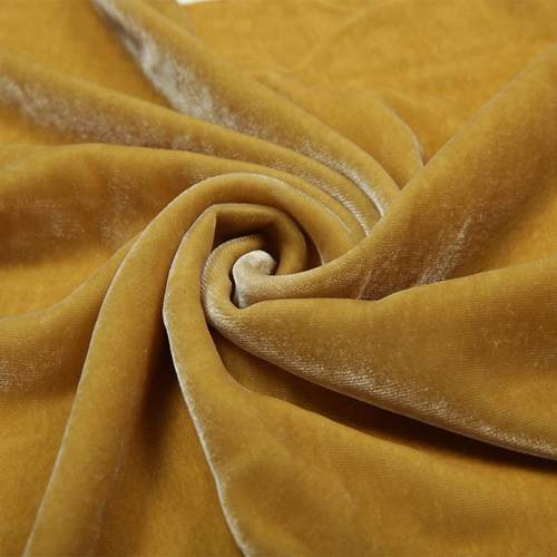 14门幅真丝绒桑RAW蚕全0丝底纯色布料高端时装春秋轻奢面丝料提花